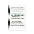 "Tekee mieli kertoa kaikille" Runokirja | Kierresidottu muistikirja