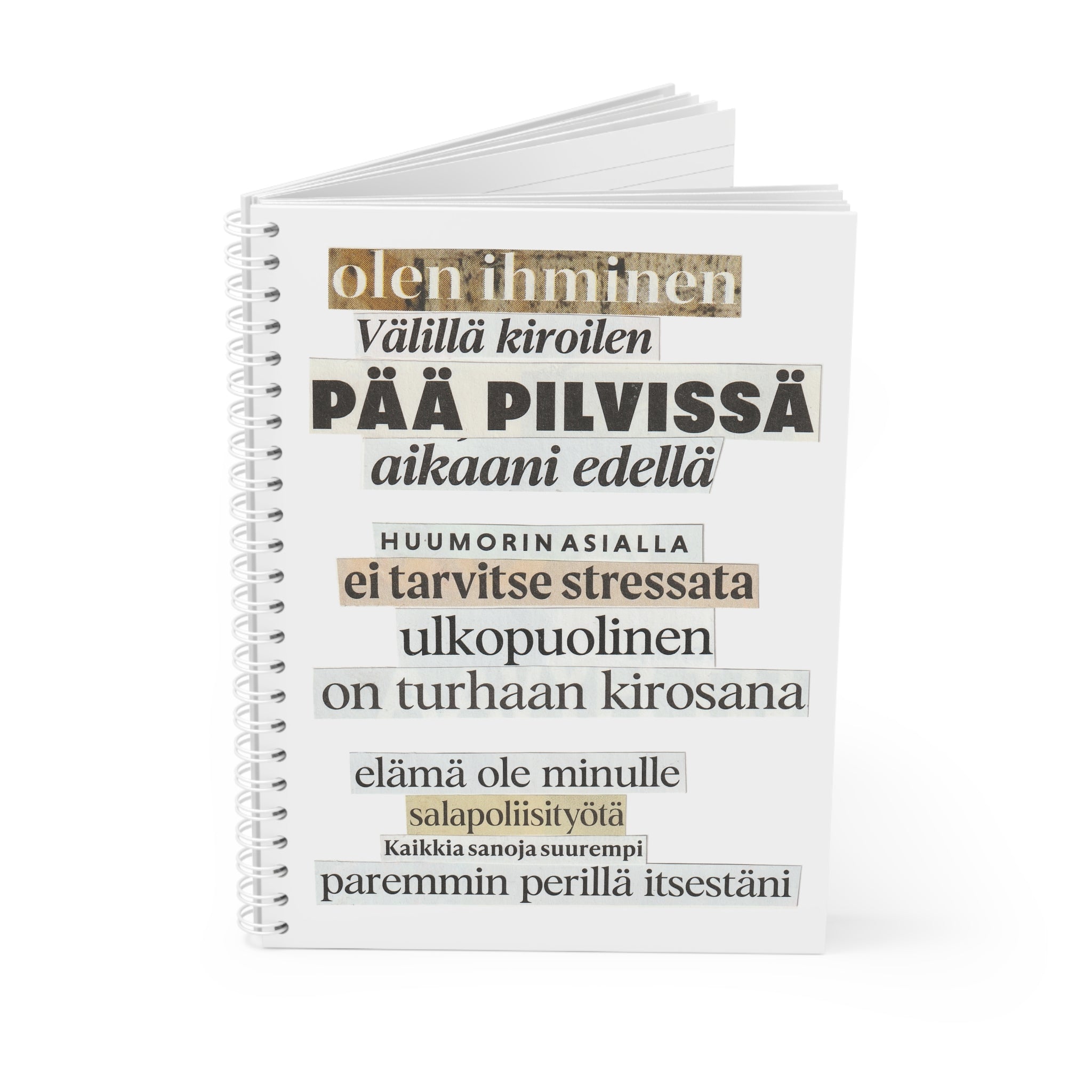 "Olen ihminen" Runokirja | Kierreselkäinen muistikirja