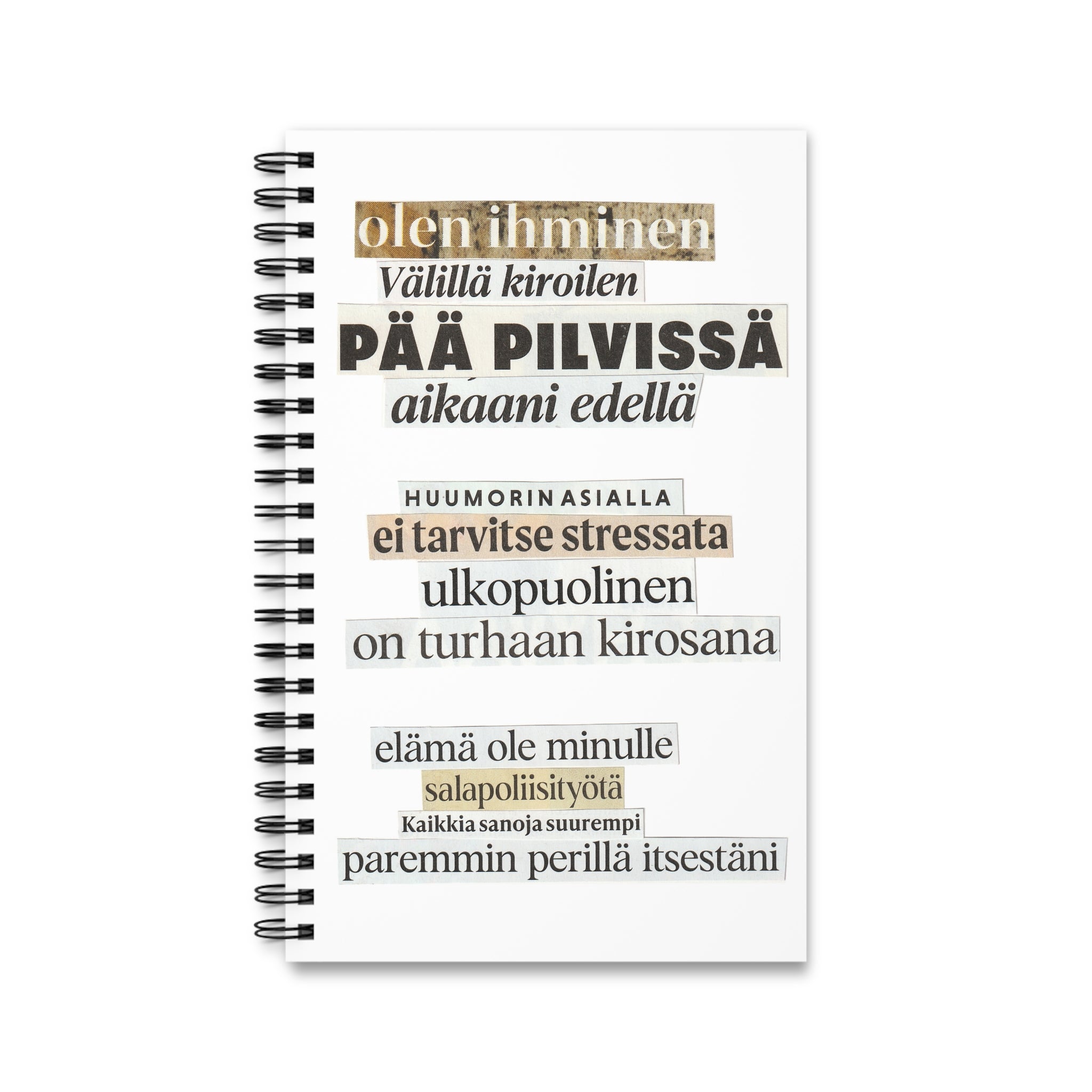 "Olen ihminen" Runokirja | Kierresidottu muistikirja