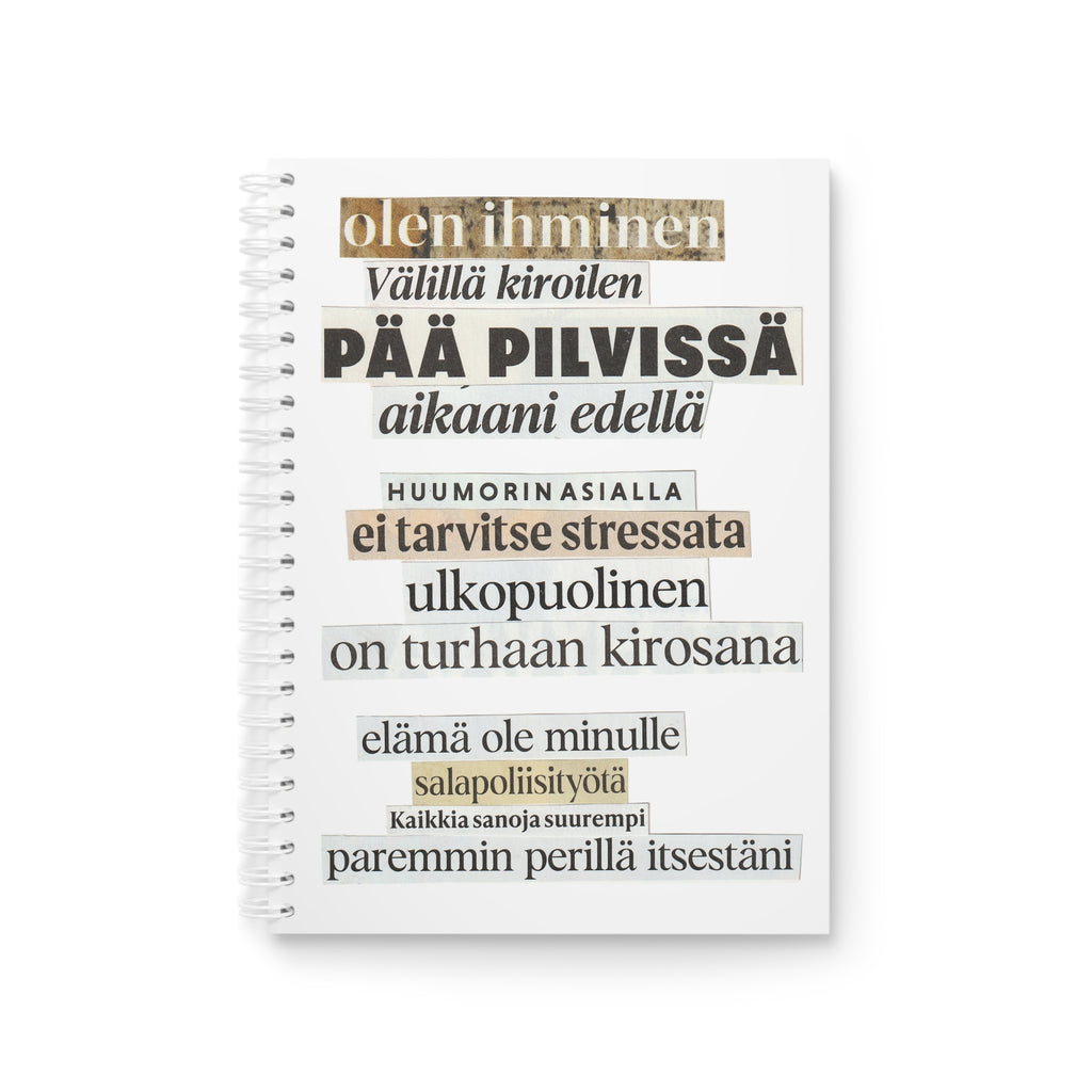 "Olen ihminen" Runokirja | Kierreselkäinen muistikirja