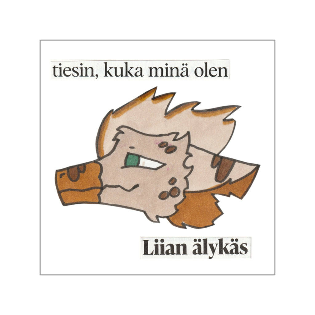 “Liian älykäs” Vinyylitarra neliö