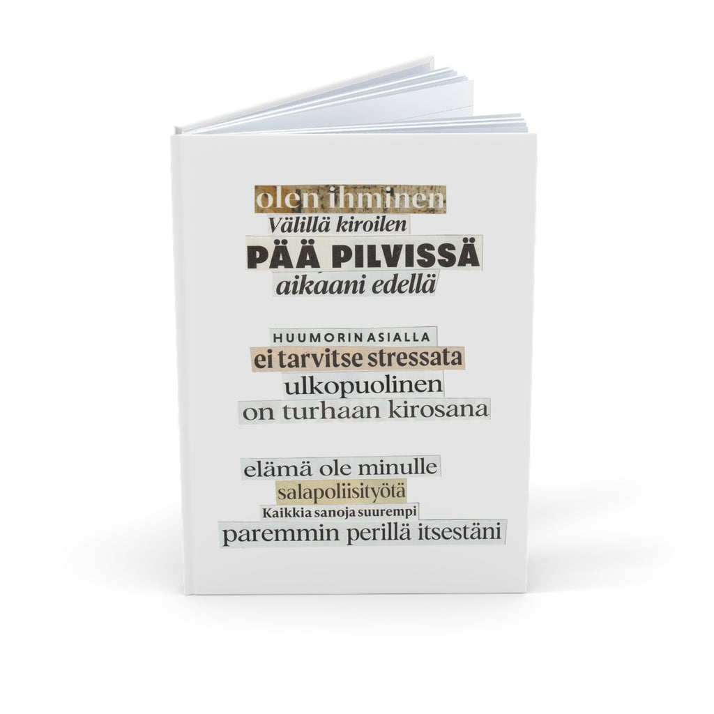 "Olen ihminen" Runokirja – Kovakantinen muistikirja A5