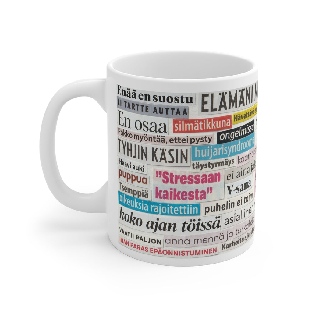 "Ei jaksaisi" Muki | Keraaminen kahvimuki
