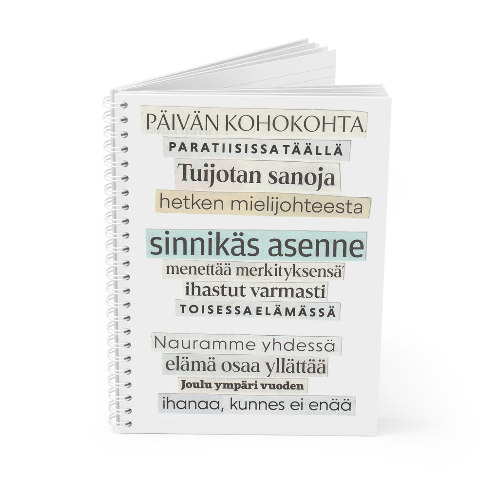 "Päivän kohokohta" Runokirja | Kierreselkäinen muistikirja