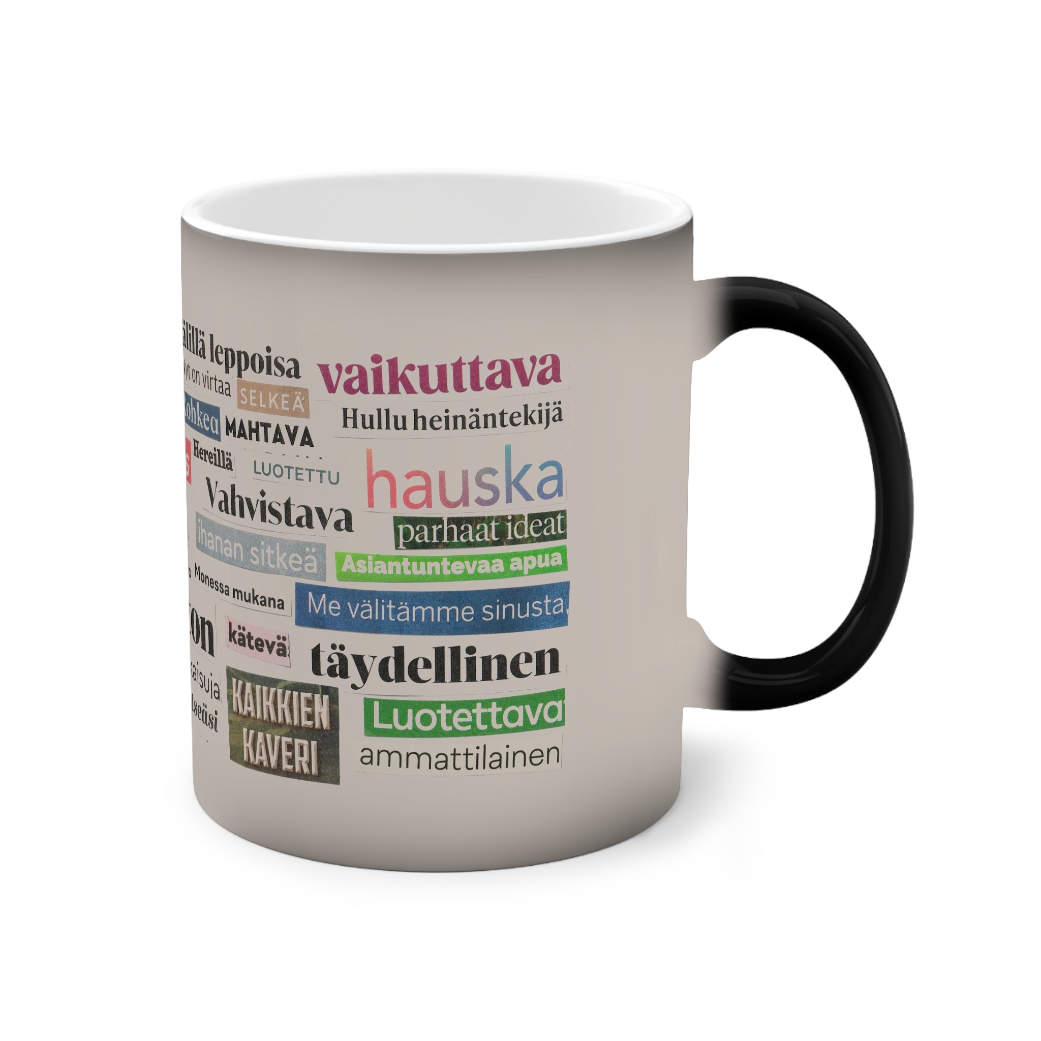 "Ihanan sitkeä" Väriä vaihtava muki