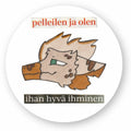 Ihan hyvä lohikäärmetarra hiekka pyöreä