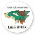 Liian älykäs lohikäärmetarra metsä pyöreä
